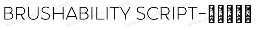 Brushability Script字体转换